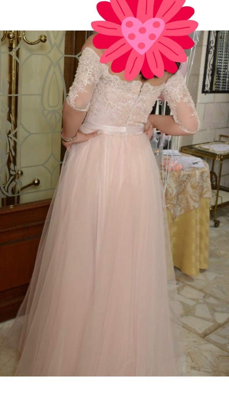 فستان زهري فاتح للبيع  LIGHT PINK DRESS